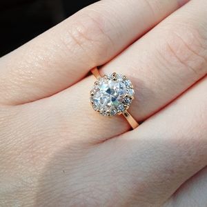 NWOT Vintage Style Gold CZ Ring